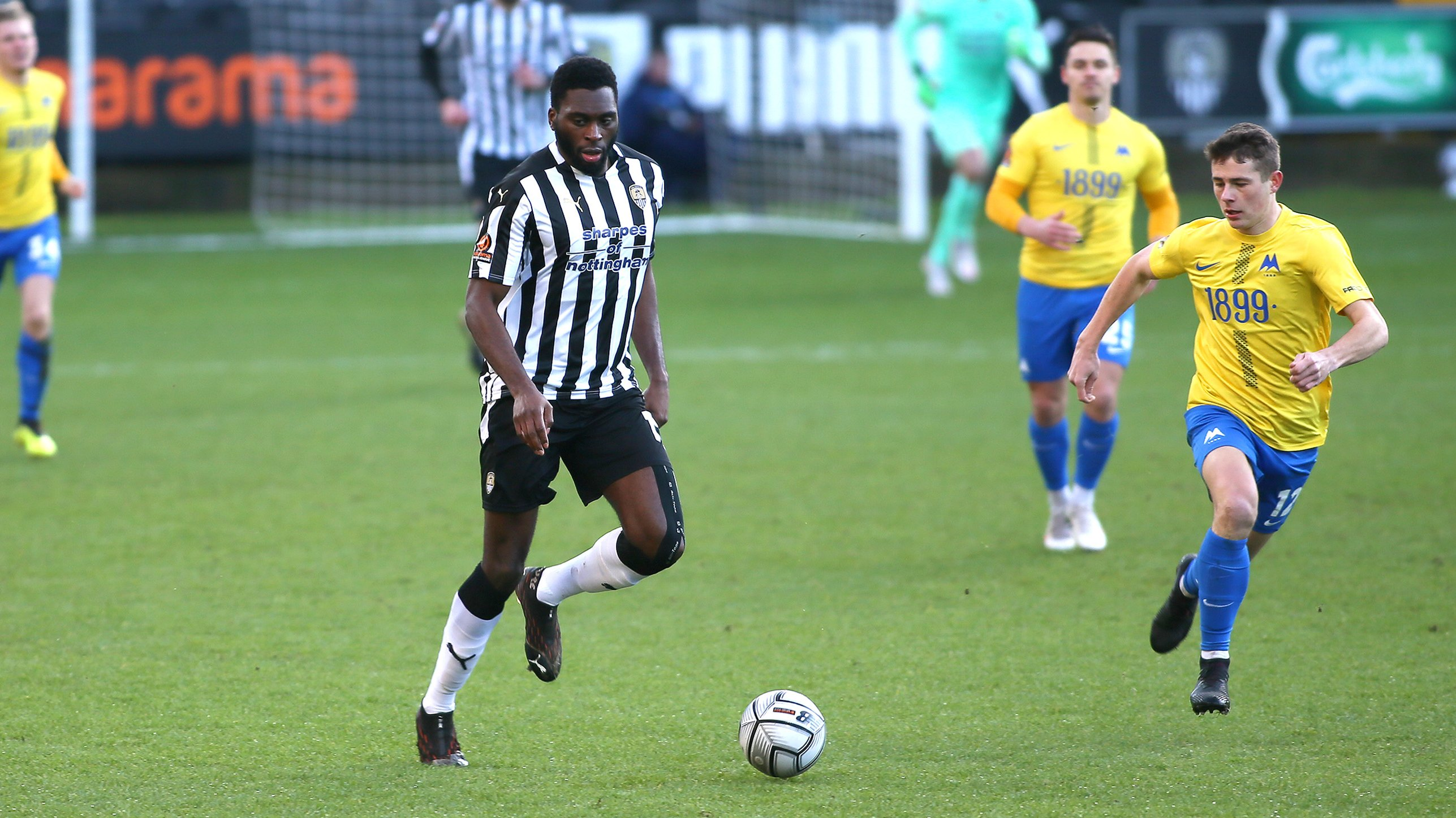 Inih Effiong in action for The Magpies - (Twitter)