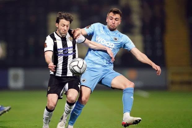 Harry Arter in action for Notts County