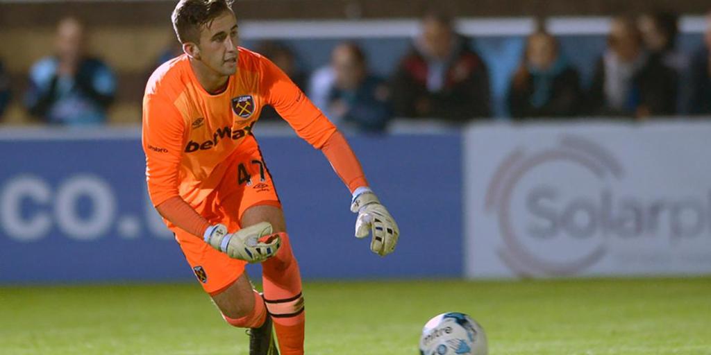 Sam Howes in action for West Ham - credit WHUFC