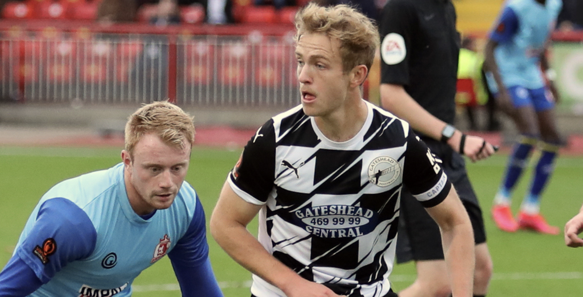 Greg Olley in action for Gateshead